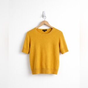 Repeat Short Sleeve Organic Cashmere Sweater